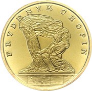 200 000 Zlotys Fryderyk Chopin, Poland, 1990 reverse image