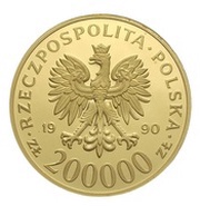 200 000 Zlotys Solidarnosc obverse image