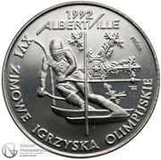 200 000 Zlotys XVI Winter Olympics - Albertville 1992; Trial STrike, Poland, 1991 reverse image