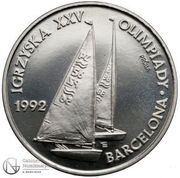 200 000 Zlotys Barcelona Olympics; Trial Strike, Poland, 1991 reverse image
