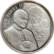 200 000 Zlotys Pope John Paul II; Trial Strike, Poland, 1991 reverse image