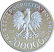 200 000 Zlotych General Okulicki obverse image