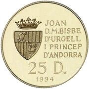 25 Diners - Joan Martí i Alanis XXVI Summer Olympic Games obverse image