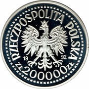 200 000 Zlotys Discovery of America obverse image