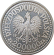 200 000 Zlotys Stanislaw Staszic obverse image