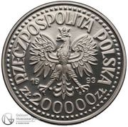 200 000 Zlotys Kazimierz IV half length; Trial Strike, Poland, 1993 obverse image
