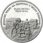 200 000 Zlotys Resistance 1939-1945, Poland, 1993 reverse image