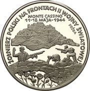 200 000 Zlotys Polish Soldiers WW II Monte Cassino; Trial STrike, Poland, 1994 reverse image