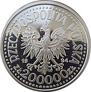 200 000 Zlotys 75th Anniversary - Disabled Association obverse image