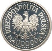 200 000 Zlotys Sigismund I the Old (half lenght) obverse image