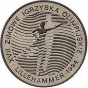 300 000 Zlotys Winter Olympics; Trial Strike, Poland, 1993 reverse image
