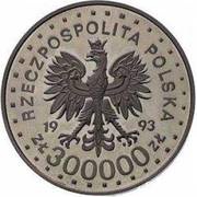 300 000 Zlotys Zamość; Trial STrike obverse image