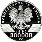300 000 Zlotys Jaskółki (Hirundinidae) obverse image