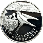 300 000 Zlotys Jaskółki (Hirundinidae), Poland, 1993 reverse image