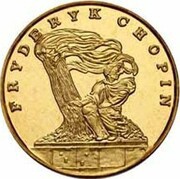 500 000 Zlotys Fryderyk Chopin, Poland, 1990 reverse image