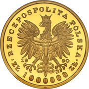 1 000 000 Zlotys Tadeusz Kościuszko obverse image