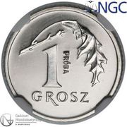 1 Grosz Trial Strike, Poland, 1990 reverse image