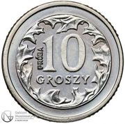 10 Groszy Trial Strike, Poland, 1990 reverse image