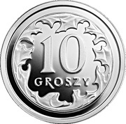 10 Groszy One Hundred Years of the Zloty, Poland, 2019 reverse image