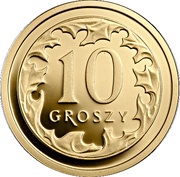 10 Groszy One Hundred Years of the Zloty, Poland, 2019 reverse image