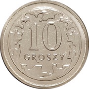 10 Groszy, Poland, 2019-2023 reverse image