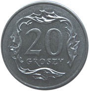 20 Groszy, Poland, 1990-2016 reverse image