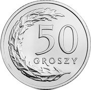 50 Groszy, Poland, 2017-2019 reverse image