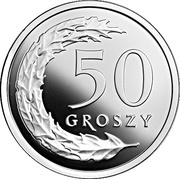 50 Groszy One Hundred Years of the Zloty, Poland, 2019 reverse image