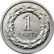 1 Zloty, Poland, 1990-2016 reverse image