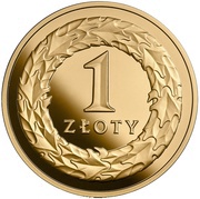 1 Zloty 100th Anniversary of Regaining Independence by Poland, Poland, 2018 reverse image