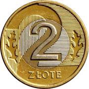 2 Zlotys reverse image