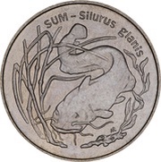2 Zlotys Sum (Silurus glanis), Poland, 1995 reverse image