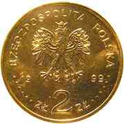 2 Zlotys Jan Łaski obverse image