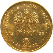 2 Zlotys Fryderyk Chopin obverse image