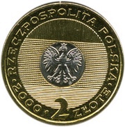 2 Zlotys 2000 Lat obverse image