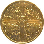 2 Zlotys Wielki Jubileusz Roku 2000, Poland, 2000 reverse image