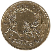 2 Zlotys Kopalnia Soli w Wieliczce, Poland, 2001 reverse image