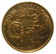 2 Zlotys Szlak Bursztynowy, Poland, 2001 reverse image