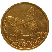 2 Zlotys Paź Królowej (Papilio machaon), Poland, 2001 reverse image