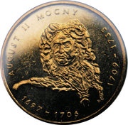 2 Zlotys August II Mocny, Poland, 2002 reverse image