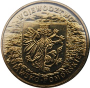 2 Zlotys Kuyavian–Pomeranian Voivodeship, Poland, 2004 reverse image