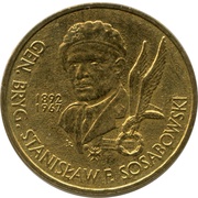 2 Zlotys Gen. Stanisław F. Sosabowski, Poland, 2004 reverse image