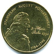 2 Zlotys Stanisław August Poniatowski reverse image