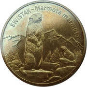 2 Zlotys Świstak (Marmota marmota), Poland, 2006 reverse image