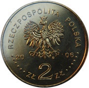 2 Zlotys Jan Łaski's Statute obverse image