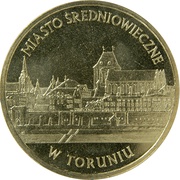 2 Zlotys Miasto średniowieczne w Toruniu, Poland, 2007 reverse image