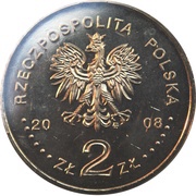 2 Zlotys Polish Settlement in North America obverse image
