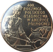 2 Zlotys Polish Settlement in North America, Poland, 2008 reverse image