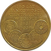 2 Zlotys Central Banking, Poland, 2009 reverse image