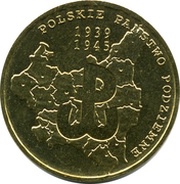 2 Zlotys Polish Underground State, Poland, 2009 reverse image